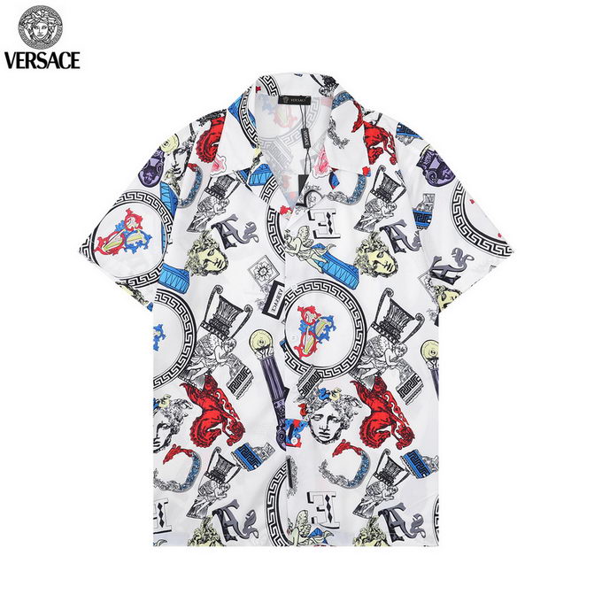 Versace Shirt Short Slv Mens ID:20230310-129